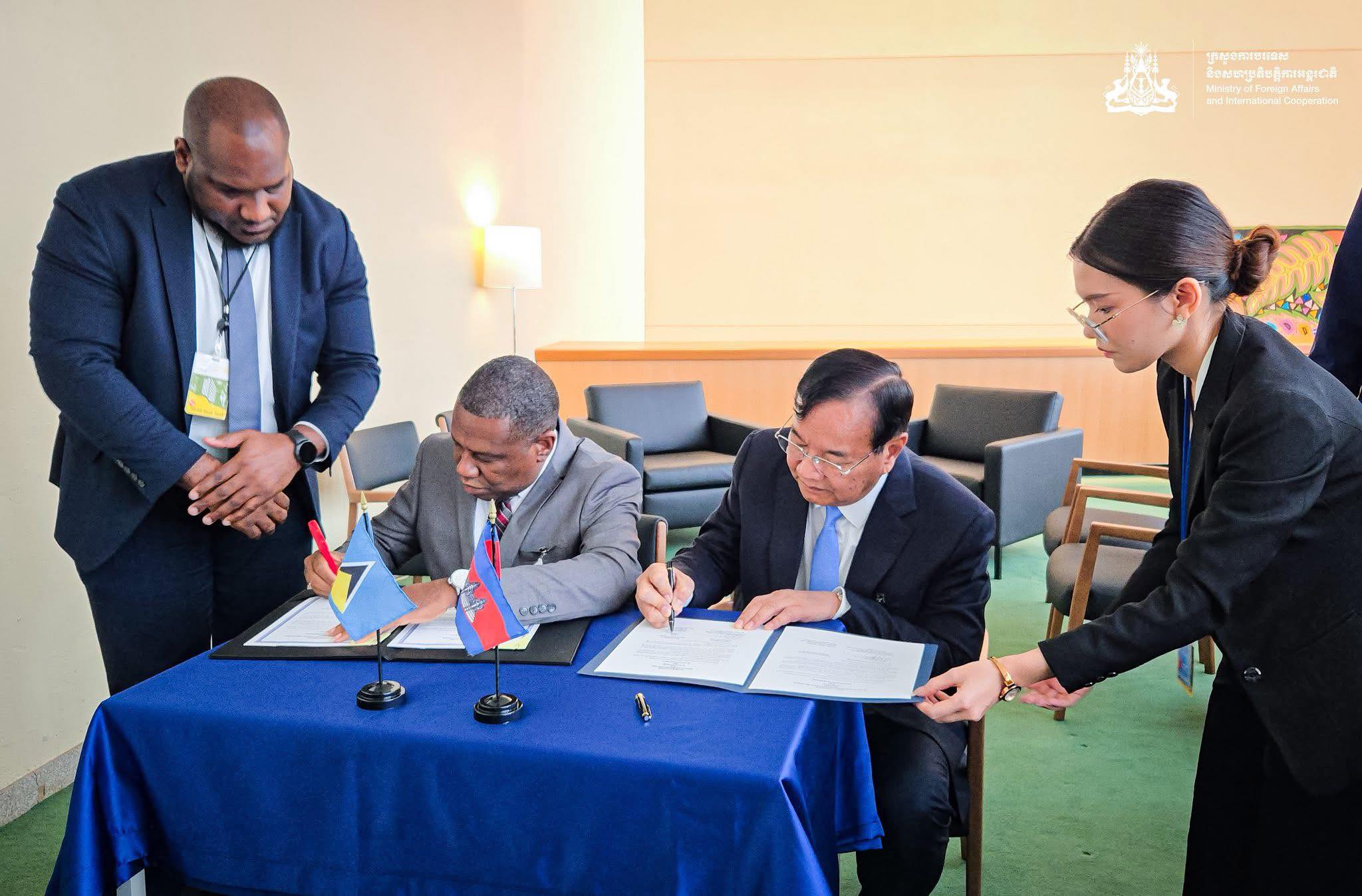 Cambodia and Saint Lucia Forge Diplomatic Relations