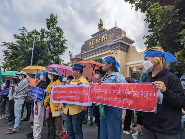Workers Petition for Labor Rights on Labor Day
